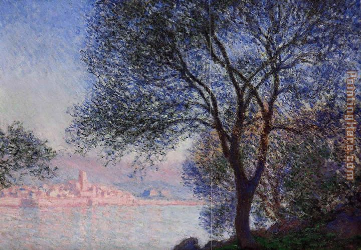 Antibes Seen from the Salis Gardens 2 painting - Claude Monet Antibes Seen from the Salis Gardens 2 art painting